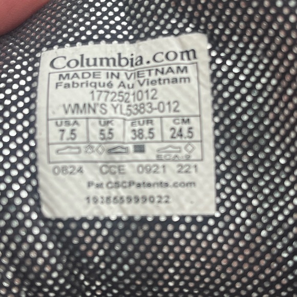 Womens COLUMBIA Bugaboots Black Waterproof Snow Boots  Size 7.5 - Picture 7 of 7